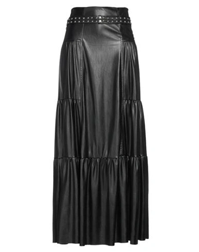 Pinko Woman Long Skirt Black Size 10 Polyester