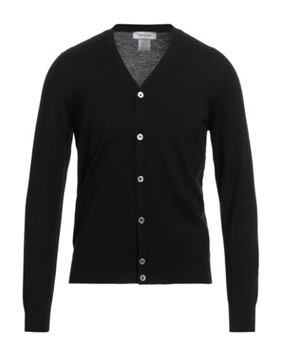Gran Sasso Man Cardigan Black Size 38 Virgin Wool