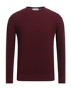 Filippo De Laurentiis Man Sweater Burgundy Size 36 Cotton In Red