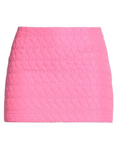 Marco Rambaldi Heart Quilted Mini Skirt In Pink
