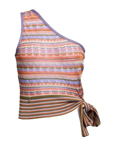 Liu •jo Woman Top Light Purple Size S Viscose, Polyester, Polyamide