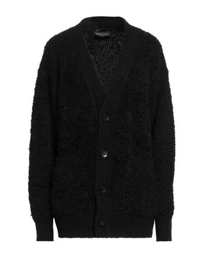 Roberto Collina Woman Cardigan Black Size S Alpaca Wool, Nylon, Acrylic, Wool In Black