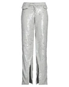 The Mannei Woman Pants Light Grey Size 4 Viscose, Elastane