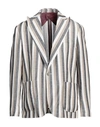 Neill Katter Man Suit Jacket Dove Grey Size 44 Linen, Viscose, Polyester In Beige