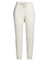 Brunello Cucinelli Luxurious Cotton Sweatpants For Women In Ivory