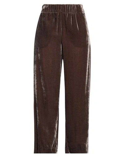 Marella Woman Pants Khaki Size 4 Viscose, Polyamide In Beige