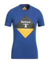 Barbour Man T-shirt Blue Size S Cotton In Blue