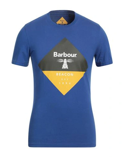 Barbour Man T-shirt Blue Size S Cotton