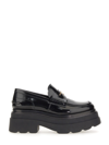 Alexander Wang Carter Platform Loafer In Leather In Nero