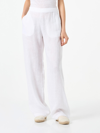 MC2 SAINT BARTH WOMAN WHITE LINEN PANTS