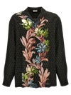 Etro Floral Print Long-sleeved Shirt In Multicolor