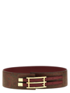 Etro Women Jacquard Paisley Fabric Belt In Bordeaux
