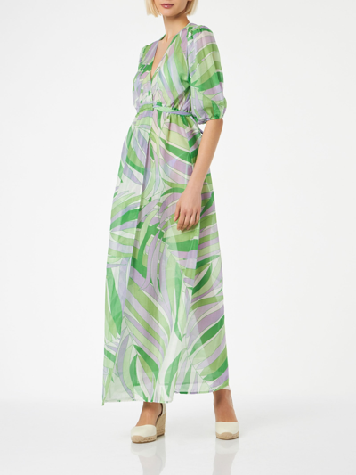 Mc2 Saint Barth Bliss Botanical-print Dress In Multicolour