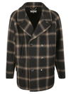 Maison Margiela Check-pattern Wool Coat In 001f