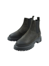Hogan Man Ankle Boots Grey Size 8.5 Leather In Verde