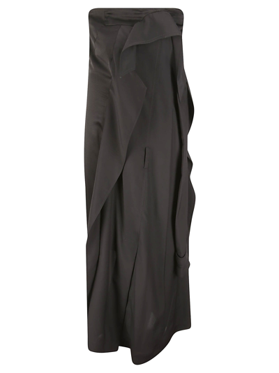 Jw Anderson Trench Bandeau Dress In Black