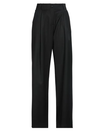 Alpha Studio Woman Pants Black Size 10 Polyester, Viscose, Elastane