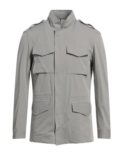Barba Napoli Man Jacket Lead Size 38 Wool In Grey