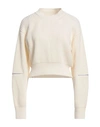 Erika Cavallini Woman Sweater Ivory Size M Wool, Polyamide In White