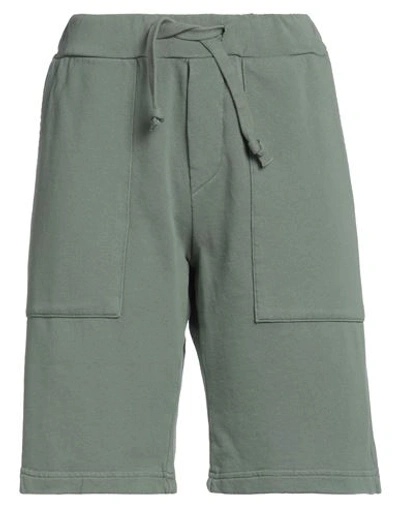 People (+)  Woman Shorts & Bermuda Shorts Military Green Size M Cotton