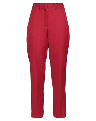 The Seafarer Woman Pants Burgundy Size 6 Virgin Wool In Red