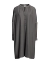 Ottod'ame Woman Mini Dress Lead Size 6 Polyester, Elastane In Grey