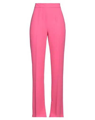 Vicolo Woman Pants Fuchsia Size S Polyester In Pink