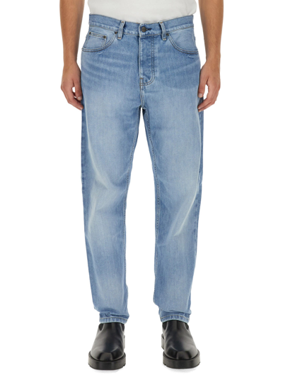 Carhartt Blue Jeans Newel Trousers In 01 Blue