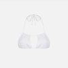 Mc2 Saint Barth Woman White Crinkle Bandeau Top In White