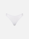 Mc2 Saint Barth White Ribbed Cheeky Swim Briefs In White