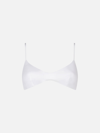 Mc2 Saint Barth Woman White Terry Bralette Swimsuit In White