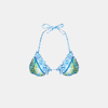 Mc2 Saint Barth Woman Triangle Top Swimsuit With Flower Print