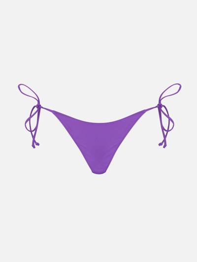 Mc2 Saint Barth Woman Wrinkle Purple Swim Briefs In Pink
