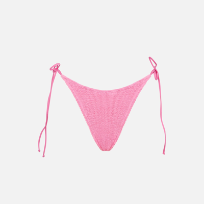 Mc2 Saint Barth Woman Pink Crinkle Cheeky Swim Briefs