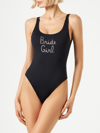 MC2 SAINT BARTH WOMAN ONE PIECE SWIMSUIT WITH BRIDE GIRL RHINESTONE EMBROIDERY