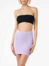 Mc2 Saint Barth Woman Lilac Crinkle Mini Skirt In Pink