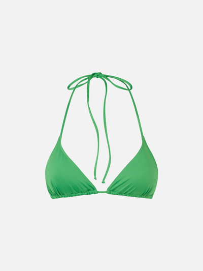Mc2 Saint Barth Woman Green Triangle Top Swimsuit
