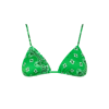 Mc2 Saint Barth Woman Green Triangle Top In Green