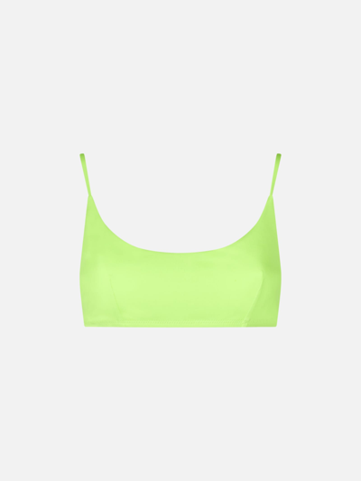 Mc2 Saint Barth Woman Fluo Yellow Bralette Swimsuit