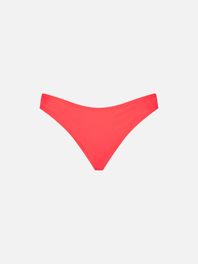 Mc2 Saint Barth Woman Fluo Red Swim Briefs
