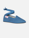 MC2 SAINT BARTH WOMAN DENIM SLIPPER LOAFERS MY CHALOM SPECIAL EDITION