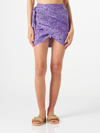Mc2 Saint Barth Woman Cotton Mini Skirt With Bandanna Print In Pink