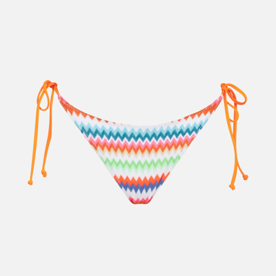 Mc2 Saint Barth Woman Chevron Swim Briefs In Multicolor