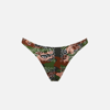 Mc2 Saint Barth Woman Cheeky Swim Briefs With Mimetic Bandanna Print In Grey