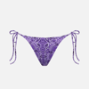 Mc2 Saint Barth Woman Cheeky Swim Briefs With Bandanna Print In Pink