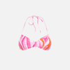 Mc2 Saint Barth Woman Bandeau Top With Wave Print In Pink