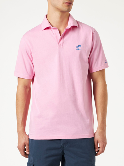 Mc2 Saint Barth Pink Cotton Jersey Man Polo