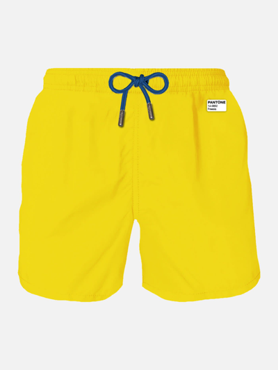 Mc2 Saint Barth Man Yellow Swim Shorts Pantone Special Edition