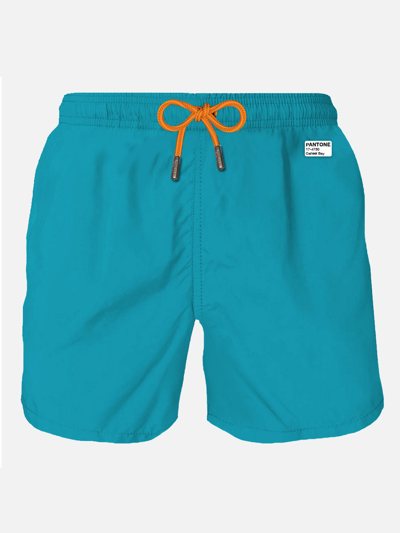 Mc2 Saint Barth Man Petroleum Swim Shorts Pantone Special Edition In Sky
