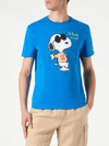 MC2 SAINT BARTH MAN COTTON T-SHIRT WITH SNOOPY PRINT SNOOPY - PEANUTS SPECIAL EDITION